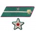 СТАРШИЙ ПОЛИТРУК, ВОЕНВРАЧ 3-го ранга, ВОЕНВЕТВРАЧ 3-го ранга, ВОЕННЫЙ ЮРИСТ 3-го РАНГА, петлицы и нарукавные знаки обр.1935/36 г.